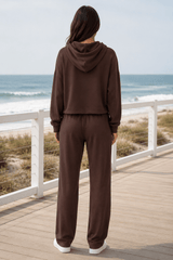 Women'S Soft Touch Tracksuit Set, Zip Up Hooded Jacket & Joggers, Casual 2pcs Lounge Wear Co Ord Outfit, Casual and Sports Wear, Gym Wear Street Wear