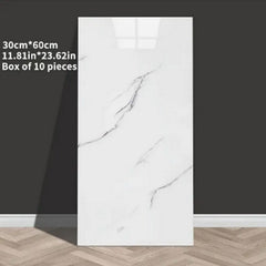 20/24/40pcs Waterproof Self-Adhesive Marble Wall Tile Stickers - Peel & Stick PVC/PE Foam Tiles with Contemporary Straight Puzzle Pattern, Washable & Removable for Bathroom, Kitchen, Living Room Home Decor, Vinyl Stickers Waterproof, Bathroom Renovations,