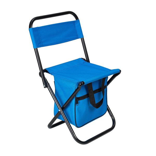 1PC Folding Chair with Storage, Foldable Fishing Seat Lightweight Chair, Portable Chair Home, Small/Large More Colors