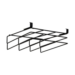 1 piece, black two-layer, no drilling cutting board rack, cabinet cutting board, cutting board storage rack, cabinet pull-out pot cover rack, sturdy and durable, strong load-bearing capacity, size: 26.5 cm W x 30 cm D x 6 cm H