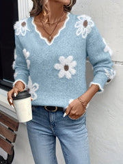 Elegant Floral Pullover for Women'S Fashion