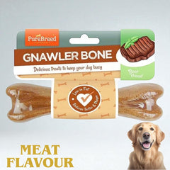 2pcs Pet Dog Treats Gnawler Bone Pack of 2 (2x40g) Dog Food Bone Dog Chew Toy by Pure Breed Assorted