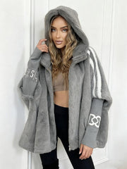 2026 Mink Hair Jacket Women's Short Stand-up Collar Loose and Thin Autumn and Winter New Mink Imitation Baseball Jersey