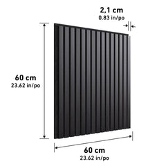 Artika Sonolok Acoustic Wall Panel Set in Black/ Black, 4 Pack