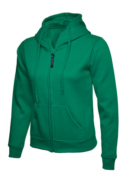 Uneek Clothing UC505 Ladies Classic Full Zip Hooded Sweatshirt - Double Fabric Hood | Brushed Lining, Casual Top for Women | Suitable for Everyday or Work Wear