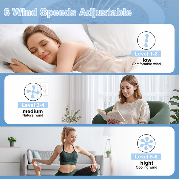 48.26cm Modern Ceiling Fan with Light, 6 Speeds Reversible Low Profile Ceiling Fan Light, 3CCT LED Dimmable Flush Mount Ceiling Fans with Lights, Timing Ceiling Fans Light with Remote for Living Room, Kitchen, Bedroom And Office