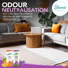 2 Pack Carpet Freshener Powder | Assorted Fragranced Carpet Deodoriser in Lavender & Orange | Pet Odour Eliminator & Carpet Cleaner Powder | Long Lasting Carpet Smell Remover for Rugs & Bins