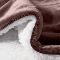 1pc Luxurious Double-Sided Sherpa Throw Blanket – Soft, Warm & Cozy Contemporary Blanket, Machine Washable, Perfect for Couch, Bed, Office & Travel, Ideal Gift