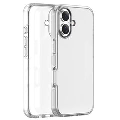 TVELO Clear Phone Case for iPhone 17, iphone 17 air, iphone 17 pro, iphone 17 pro max, Transparent Slim Fit Hard Protective Cover, Shockproof Mobile Case black greay