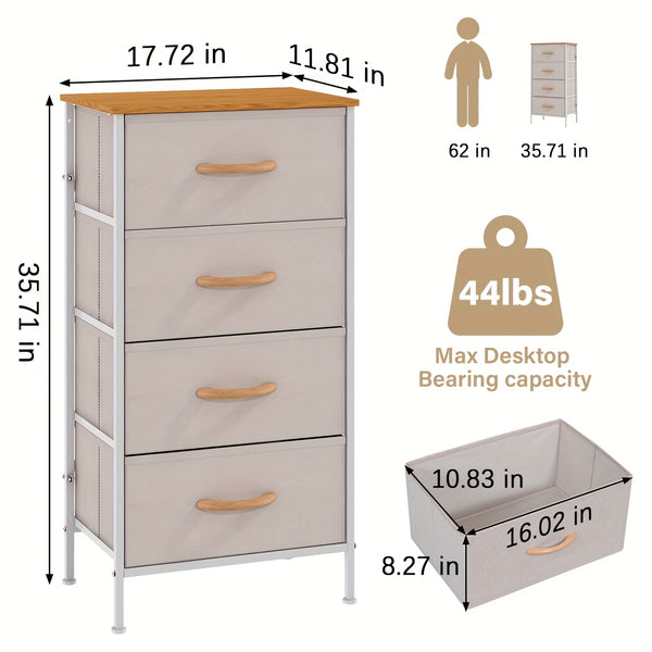 A Tall Chest of Drawers Measuring 91Cm/35.8