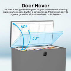 Hisense FT280WN3SGD, 277L Chest Freezer, D Rated in Silver