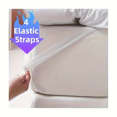 1pc Hotel Quality Mattress Topper 10cm/ 4 Inch Extra Thick Plush Support & Breathable, Fits All Mattress Sizes (Single Double King Super) - White