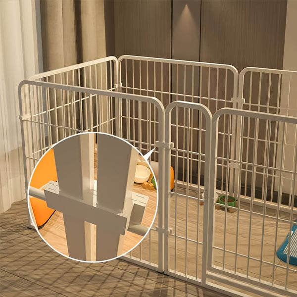 6 Panels Dog Pen | Pet Puppy Playpen Metal Exercise Play Fence for Indoor and Outdoor Use