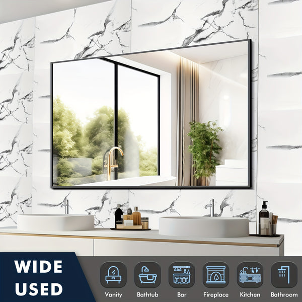 20pcs Of White Marble Effect Self-adhesive Wall Tile Foam Wall Sticker, Easy to Clean, Suitable for Bathroom, Living Room, Kitchen, Bedroom Decoration