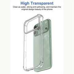 TVELO Clear Phone Case for iPhone 17, iphone 17 air, iphone 17 pro, iphone 17 pro max, Transparent Slim Fit Hard Protective Cover, Shockproof Mobile Case black greay