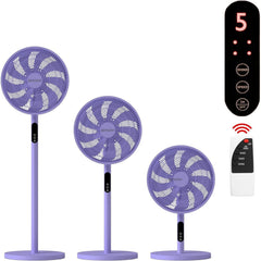 EPISENT 3-in-1 16 Inch Pedestal & Desk Fan with Remote Control – Adjustable Height 65-125cm, 3 Speed Settings, 9H Timer, Oscillating Cooling Fan for Home, Office & Bedroom
