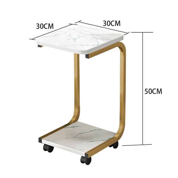 1PC Adjustable Office Organizer - 2-Level Desktop Shelf for Printer/Notebooks (11.81×11.81×19.69in) - Multi-Purpose Workspace Storage System