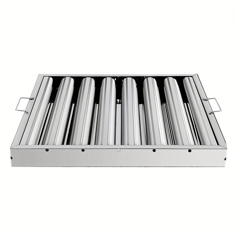 Stainless Steel Kitchen Exhaust Hood with Grease Baffle Filter - Modern, Sleek Design for Efficient Airflow and Easy Maintenance, Ideal for Home and Commercial Use, Commercial Kitchen Hood | Sleek Stainless Hood | Durable Kitchen Hood, Exhaust Fan