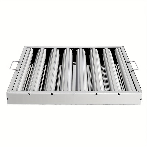 Stainless Steel Kitchen Exhaust Hood with Grease Baffle Filter - Modern, Sleek Design for Efficient Airflow and Easy Maintenance, Ideal for Home and Commercial Use, Commercial Kitchen Hood | Sleek Stainless Hood | Durable Kitchen Hood, Exhaust Fan