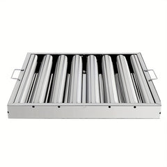 Stainless Steel Kitchen Exhaust Hood with Grease Baffle Filter - Modern, Sleek Design for Efficient Airflow and Easy Maintenance, Ideal for Home and Commercial Use, Commercial Kitchen Hood | Sleek Stainless Hood | Durable Kitchen Hood, Exhaust Fan