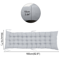 Sun Lounger Cushion Pads 160*50*8cm, Garden Bench Cushion Chair Cushion, Thick Garden Recliner Chair Cushion Sunbed Cushion 2 3 Seater Seat Pad for Porch Swing Patio Lawn Various Colour Options