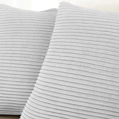 1pc Stripe Velvet Cushion Cover – Soft Luxury Cushion Case, Modern Textured Design, Machine Washable for Sofa & Bedroom Decor, Ideal Gift