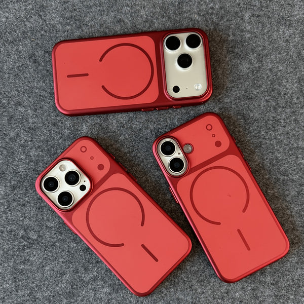 Phone Case: Fashionable Electroplated Magnetic Phone Case Compatible with iPhone 17 Pro Max Slim Shockproof Matte Full Cover Protective Case