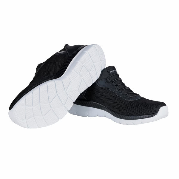 Skechers Ladies Swift Fit Bountiful Trainer in Black/ Grey