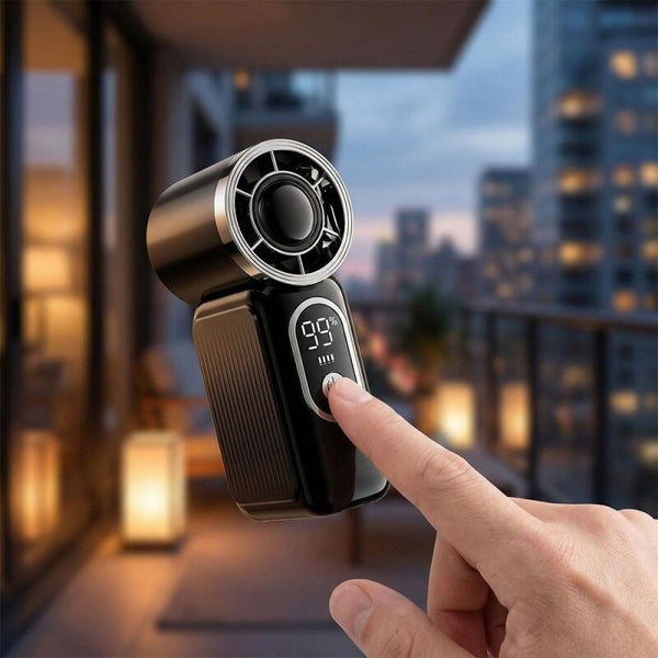 Mini handheld small fan, high-speed summer gadget, long-lasting charging, turbo, portable, compact outdoor Mini Handheld Fan With LED Display Handheld Portable Turbo Fan Cooler Fan