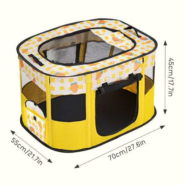 Foldable Pet Playpen, Portable Dog Cat Playpen, Soft Portable Dog Crate, Outdoor/Indoor Exercise Kennel, Dog Cage for Pets
