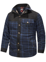 US Size Men'S Casual High-Quality Fall/Winter Plaid Jacket
