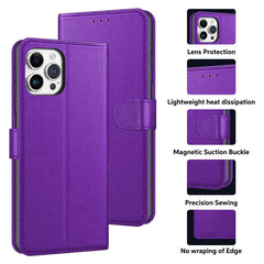 Luxury Case for iPhone 16 Pro Max Plus, 15 Pro Max Plus, 14 Pro Max Plus, 13 Pro Max mini, 12 Pro Max Mini, 11 Pro Max XS MAX XS X SE 8 Plus 7 Plus 6 6S PlusLeather Phone Case Cover, PU Faux Leather Wallet Book Folio Flip Magnetic Shockproof Case with Car