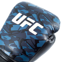 UFC Octagon Camo Boxing Gloves and UFC 4.5M Hand Wraps in 5 Sizes (8,10,12,14,16 Oz)