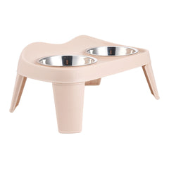 Dog Bowls with Stand, Adjustable Raised Dog Bowl for Large Dogs, Dog Feeding Station with 2 Stainless Steel Dog Bowls, Non-Slip elevated dog bowls