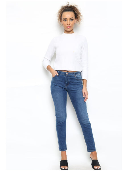 MYT Womens Jeans Ladies High Waist Cotton Mom Relaxed Fit Stretch Denim Pants Waist Size UK 10-22