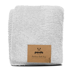 Panda Bamboo Bath Rug in Urban Grey