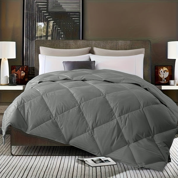 TOG 4.5 | 10.5 | 15 - Ultra Soft Diamond Grid Quilted Comforter - Breathable, Warm for All Seasons | Hotel-Style Design | Multiple Sizes Available (Single, Double, King, Super King) Vacuum Packaging