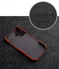 Phone Case - High-Quality Leather Case Designed for The for Iphone 17 Pro Max Featuring Magnetic Support, Also Compatible with The for Iphone 16 Pro, Providing a Sturdy Cover