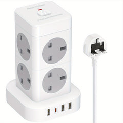Cube Extension Lead with 8Outlets Power Stirps with 5 M Cable 4 USB