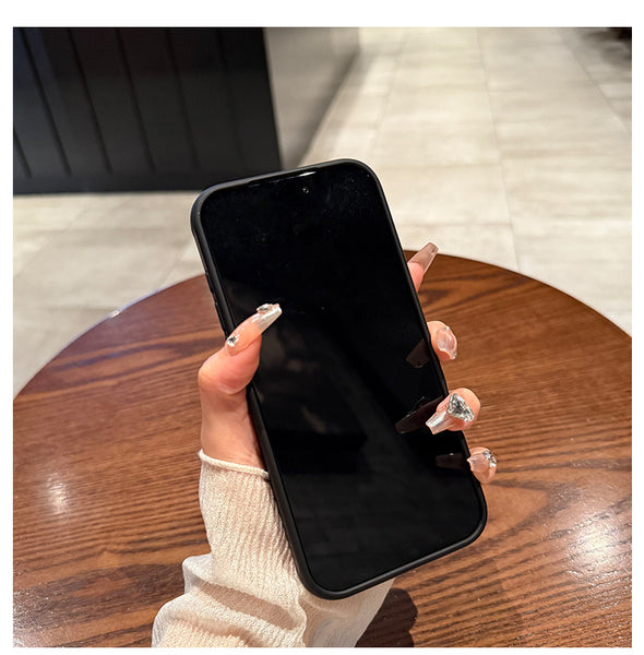 Phone Case - Premium Minimalist Frosted Skin-Feel Magnetic Phone Case - Fingerprint-Resistant, with Lens Protection, Wireless Charging Supported, Black Business-Style Protective Case for Iphone 17/16/15/14/13/12/11 Pro Max/Plus, Precise Cutouts