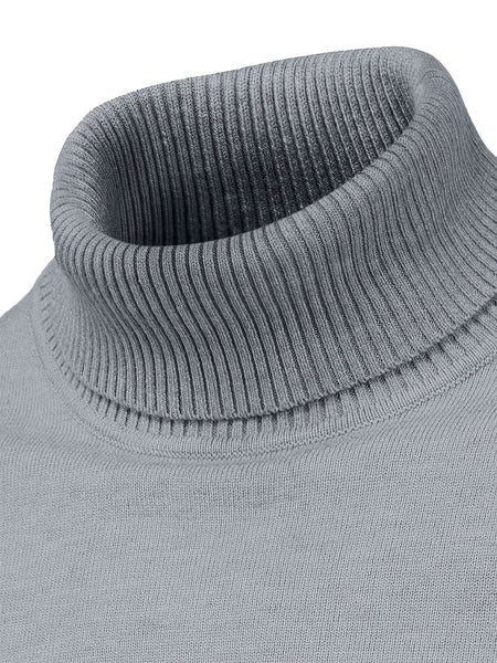 [Xingmengzhi OBM] 2pcs Men'S Turtleneck Long Sleeve Sweater Set