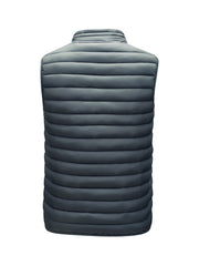 Men'S Lightweight Vest, Men'S Jacket, Autumn And Winter Vest, Stand-Up Collar Solid Color Casual Zipper Pocket Vest