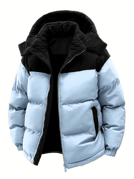 SIJIDOUPick:Men's Winter Hooded Warm Padded Jacket Stylish Trendy Thickened Coat for Autumn/Winter