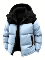 SIJIDOUPick:Men's Winter Hooded Warm Padded Jacket Stylish Trendy Thickened Coat for Autumn/Winter
