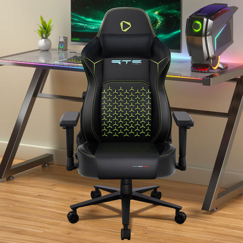 ONEX RTC Ergoglide Gaming Chair, Black/Green