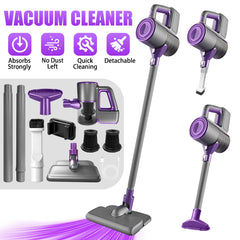 3-in-1 Vacuum Cleaner Handheld Cordless Powerful Suction Rechargeable Car Vacuum Portable Home Stick Vacuum Wet Dry Dust Collector High Power for Home Car Auto Cleaning