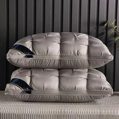Pack of 2 3D Sleep Pillow, Extra-Large Luxury Hotel-Quality Bed Pillows, Comfortable Pillow for Sleeping, White Standard Style Home & Hotel Use