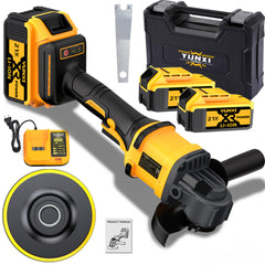 The New 2026 Angle Grinder Is Equipped with Two Lithium-Ion Batteries, a Fast Charger, And a Wireless Polishing Machine with a Complete Set of Accessories, Enhancing The Product'S Versatility And Ease of Use