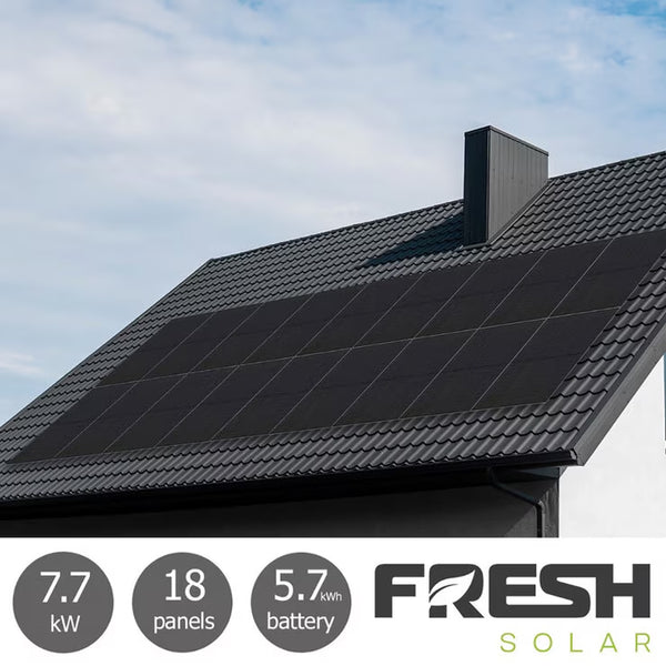 Fresh Solar 7.74Kw Solar PV System [18 Panels] with 5.76Kw Fox Battery - Fully Installed