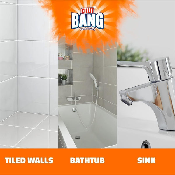 Cillit Bang Limescale Remover 750ml Spray – Powerful Bathroom Cleaner, Pack of 6